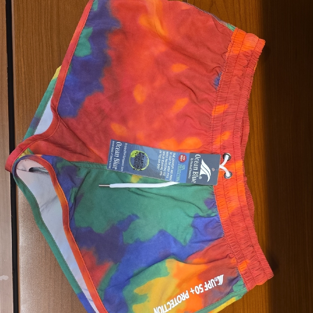 Ocean Blue Women's Multicolor Athletic Shorts